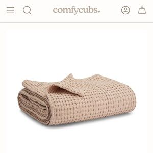 Comfy Cubs Sand Waffle Baby Blanket New without Tags